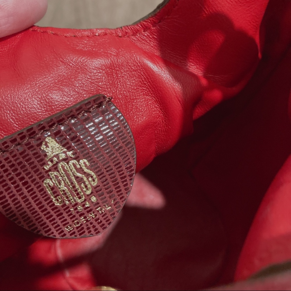 Mark cross suede leather bucket pouch - Picture 5 of 7